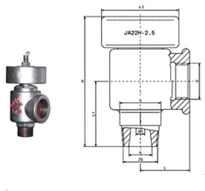 JA22H靜重式安全閥
