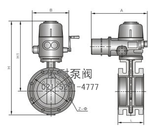 型號(hào):D941X/F/J/H/S 法蘭式(襯膠)脫硫電動(dòng)蝶閥
