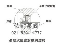 多層次金屬硬密封蝶閥 結(jié)構(gòu)圖