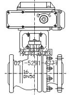 ZAJQ型智能電動球閥 外形尺寸圖1