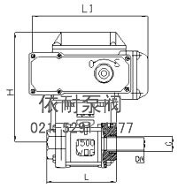 ZAJQ型智能電動球閥 外形尺寸圖3