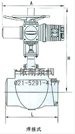 ZRQO智能型軌道電動球閥 結(jié)構(gòu)圖1