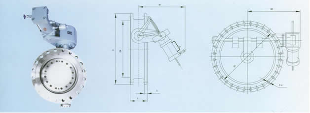 HH47蝶式緩沖止回閥外形尺寸圖