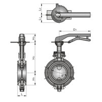F500防結(jié)露鋁合金壓鑄蝶閥