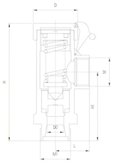 15/25DA22F低溫降壓調(diào)壓閥 結(jié)構(gòu)圖