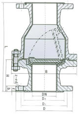 H44F46/F3-6/10/16C/P ANSI:150Lb/300Lb 外形尺寸圖