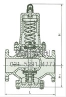 Y42XSD薄膜式減壓閥 外形尺寸圖