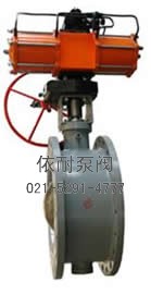 型號: 撥叉式氣缸三偏心氣動蝶閥