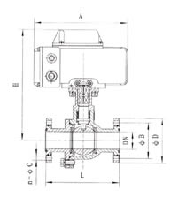 Q941電動真空球閥 結(jié)構(gòu)圖