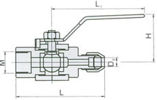 QG·QY1氣源球閥 結(jié)構(gòu)圖