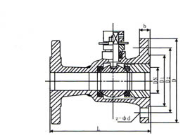 QQ641氣動高溫球閥結構圖