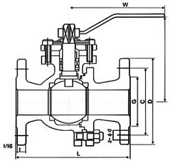 10K/20K日標(biāo)球閥 結(jié)構(gòu)圖1