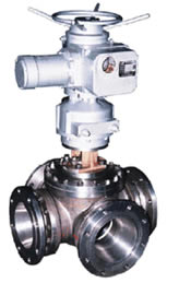 Q941F四通四密封電動球閥