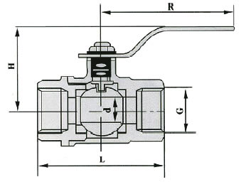 Q11F內(nèi)螺紋銅球閥 結(jié)構(gòu)圖2