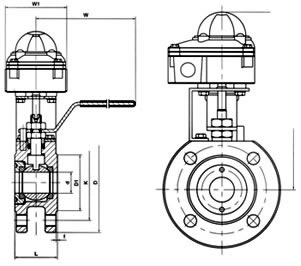 Q71信號(hào)球閥 結(jié)構(gòu)圖