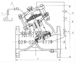 H103X活塞式遙控浮球閥 結(jié)構(gòu)圖