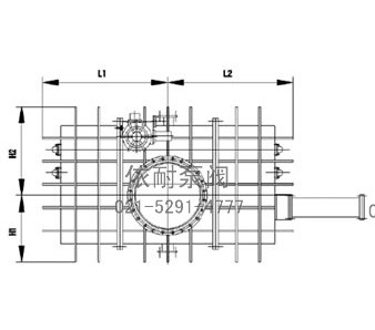  BYCZ749型液動(dòng)(圓形)封閉式眼鏡閥 結(jié)構(gòu)圖1