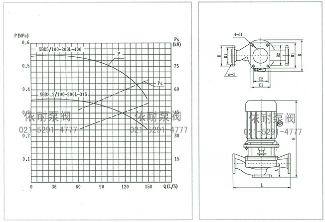 XBD***/100-200L-***消防泵 結(jié)構(gòu)說明