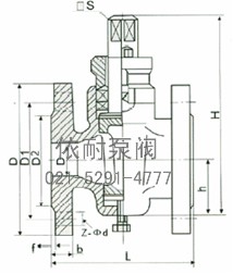 二通不銹鋼旋塞閥 外形尺寸圖