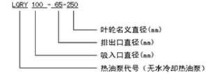 LQRY導(dǎo)熱油泵 型號(hào)說(shuō)明