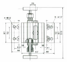 1151-1.6/32PT型三組閥 外形尺寸圖