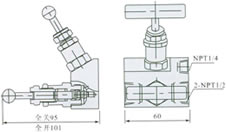 EN5-2 EF-2 二組閥 外形尺寸圖