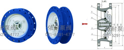 CVKR大口徑止回閥 外形尺寸圖